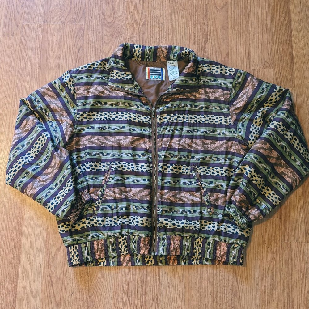 VTG 90s Animal Print Windbreaker